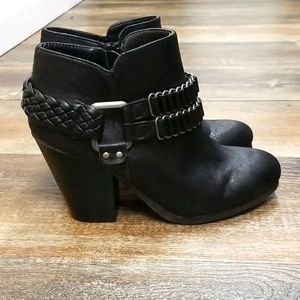 Black ankle boots